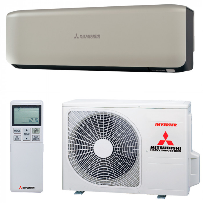 Инверторная настенная сплит-система Mitsubishi Heavy SRK20ZS-WFT/SRC20ZS-W (titanium)